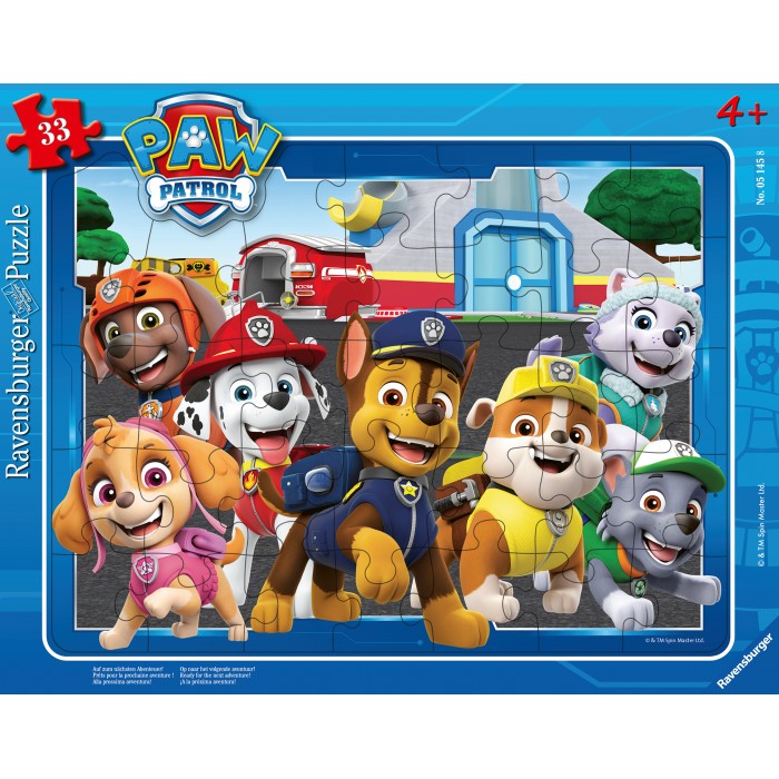 Ravensburger-05145 Frame Puzzle - Paw Patrol
