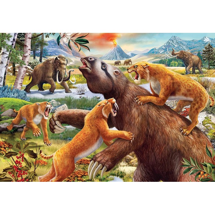  Ravensburger-05179 2 Puzzles - Dinosaures