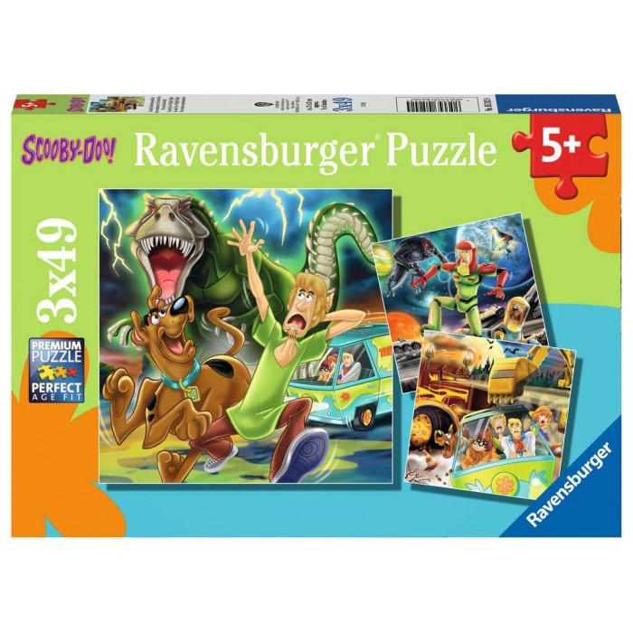 Ravensburger-05242 3 Puzzles - Scooby-Doo