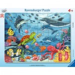  Ravensburger-05566 Frame Puzzle - Under the Sea