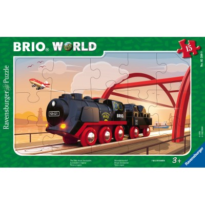 Ravensburger-05599 Frame Puzzle - Locomotive 