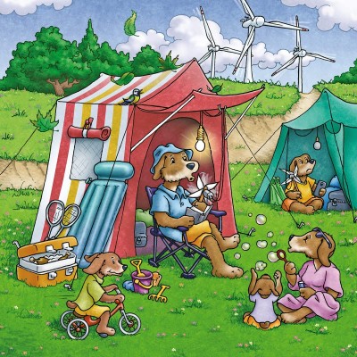 Ravensburger-05639 3 Puzzles - Regenerative Energies