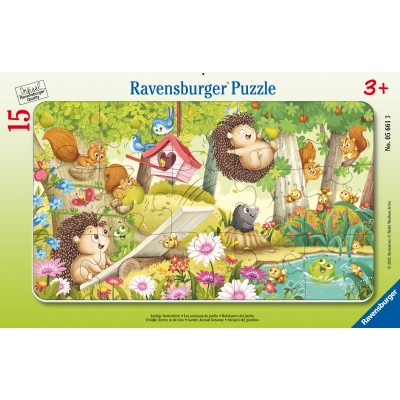 Puzzle Ravensburger-05661 Funny garden animals