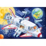  Ravensburger-05665 2 Puzzles - Voyage through space