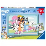  Ravensburger-05693 2 puzzles 12 Pieces - Fun with Bluey