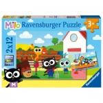  Ravensburger-05700 2 Puzzles - Farm & Fisherman Milo