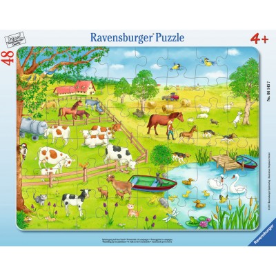 Ravensburger-06145 Frame Jigsaw Puzzle - Walk in the Countryside
