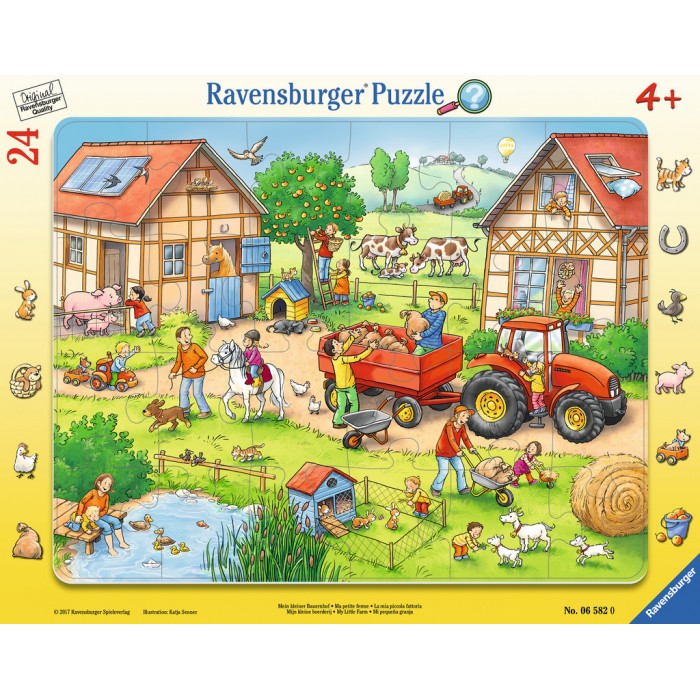  Ravensburger-06582 Frame Jigsaw Puzzle - The Farm