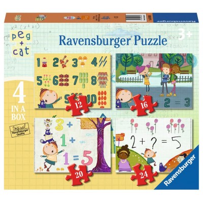 Ravensburger-06995 4 Puzzles - Peg + Cat