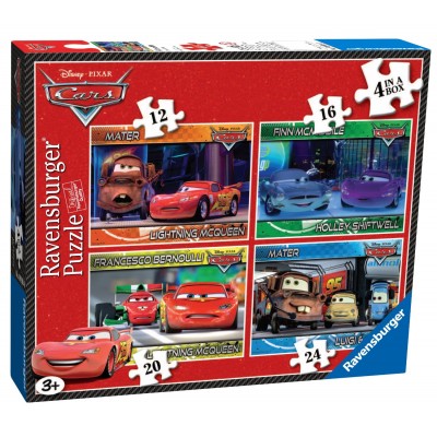 Ravensburger-07259 4 Jigsaw Puzzles - Cars