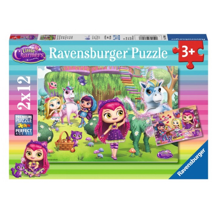  Ravensburger-07608 2 Jigsaw Puzzles - Little Charmers