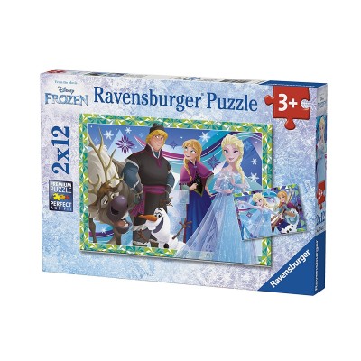 Ravensburger-07621 2 Jigsaw Puzzles - Frozen