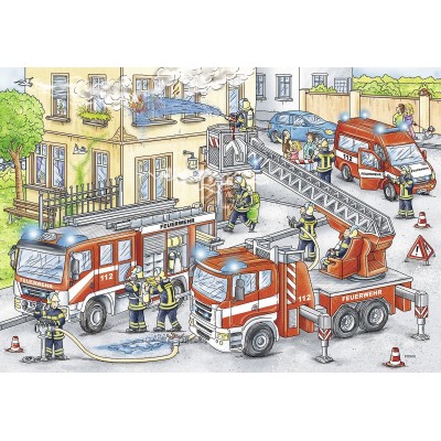 Ravensburger-07814 2 Jigsaw Puzzles - Heroes in action