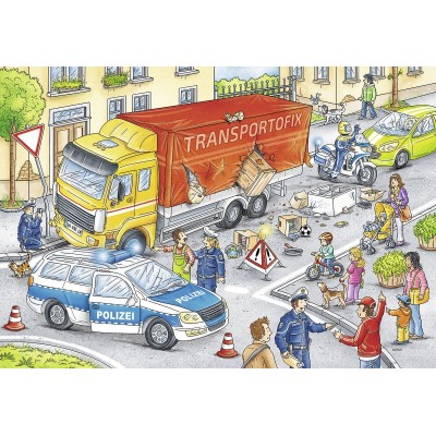 Ravensburger-07814 2 Jigsaw Puzzles - Heroes in action