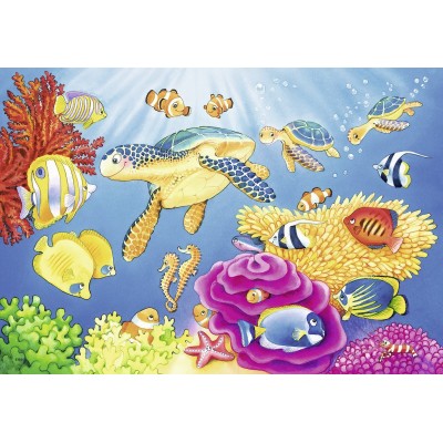 Ravensburger-07815 2 Jigsaw Puzzles - Colorful Underwater World