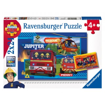 Ravensburger-07826 2 Puzzles - Fireman Sam