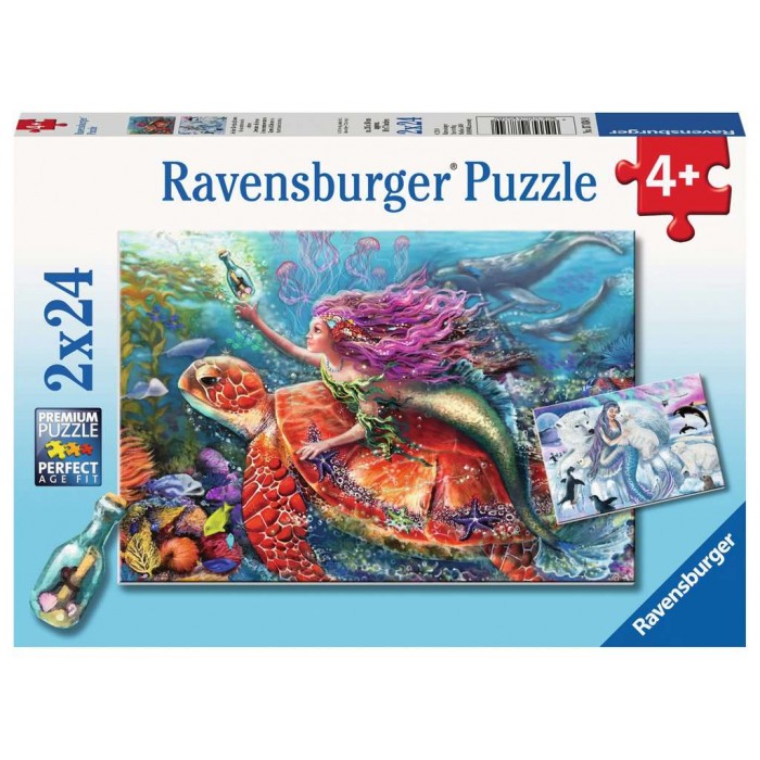  Ravensburger-07834 2 Puzzles - The Adventures of the Sirens