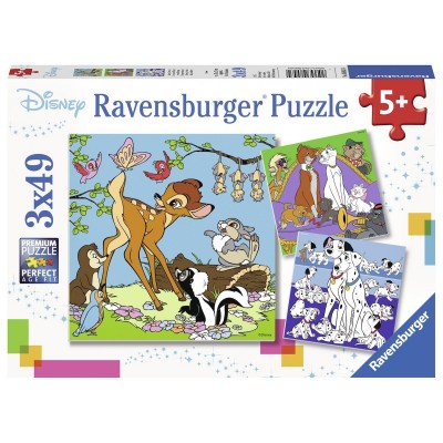Ravensburger-08043 3 Puzzles - Walt Disney