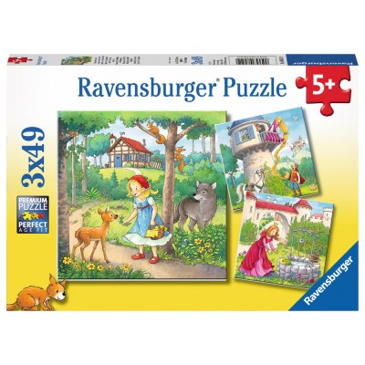 Ravensburger-08051 3 Puzzles - Tales and Legends