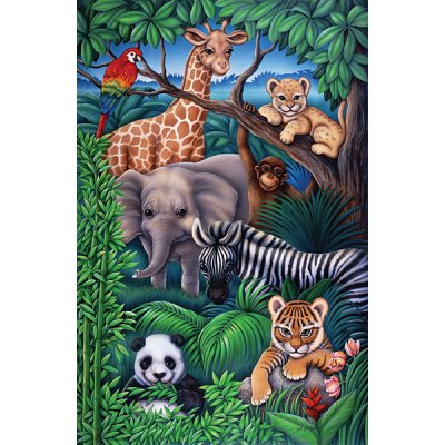 Ravensburger-08601 Jigsaw Puzzle - 35 Pieces - Jungle animals