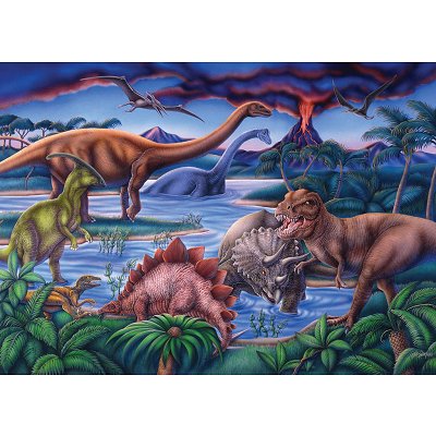 Ravensburger-08613 35 Pieces Jigsaw Puzzle - Dinosaurs Times