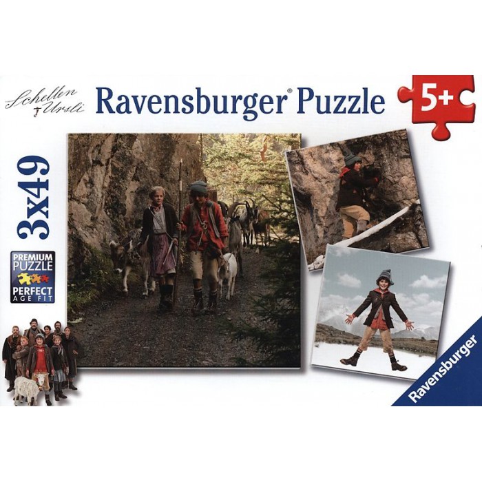  Ravensburger-09303 3 Jigsaw Puzzles - A Bell for Ursli