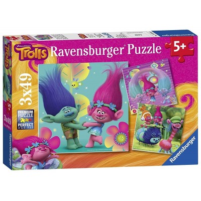 Ravensburger-09364 3 Jigsaw Puzzles - Trolls