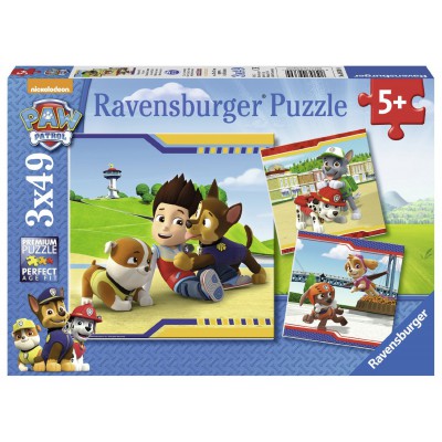 Ravensburger-09369 3 Jigsaw Puzzles - Paw Patrol