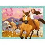 Puzzle  Ravensburger-10055 XXL Pieces - Dreamworks - Spirit Riding Free