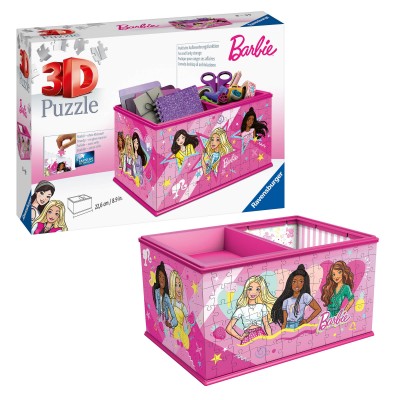 Ravensburger-11584 3D Puzzle - Storage Box - Barbie