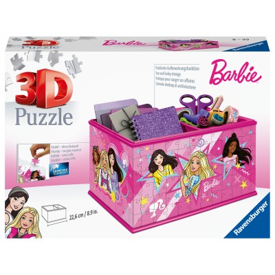 Ravensburger-11584 3D Puzzle - Storage Box - Barbie