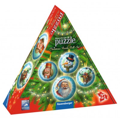 Ravensburger-11678 3D Puzzle - Christmas Puzzle-Ball-Set