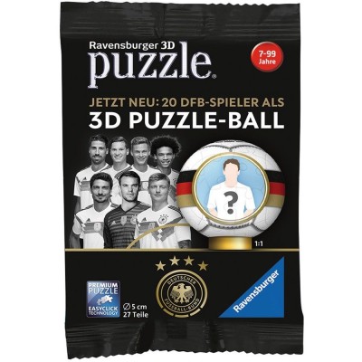Ravensburger-11707 3D Puzzle Ball - Football player -Ssurprise
