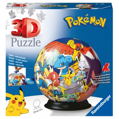 3D Puzzle Ball Pokemon Ravensburger 11785 72 pieces Jigsaw Puzzles Animals in comics and cartoons Jigsaw Puzzle