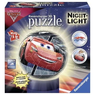 Ravensburger-11820 3D Puzzle with LED - Cars 3