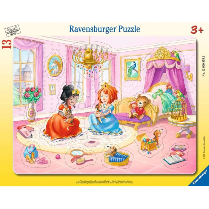 Frame Puzzle - Princesses and Puppies