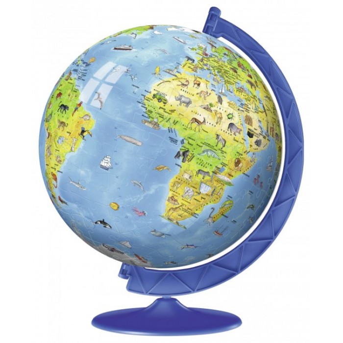 3D Jigsaw Puzzle - World Map in Spanish