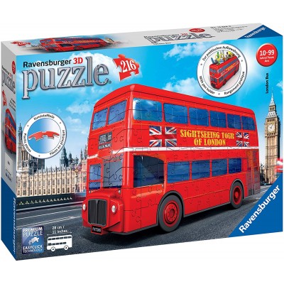 Ravensburger-12534 3D Puzzle - London Bus