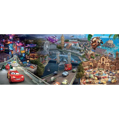 Puzzle Ravensburger-12645 Disney Cars Panoramic