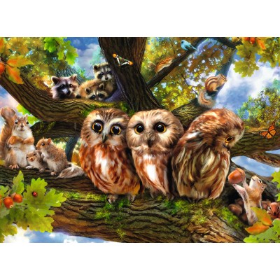 Puzzle Ravensburger-12746 XXL Pieces - Cute Owls