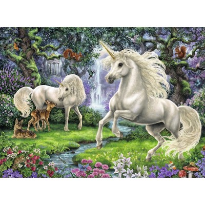 Puzzle Ravensburger-12838 XXL Pieces - Mysterious Unicorns