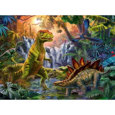 Puzzle Ravensburger-12888 XXL Pieces - The Dinosaur Oasis