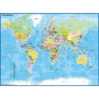 Puzzle Ravensburger-12890 XXL Pieces - Child World Map
