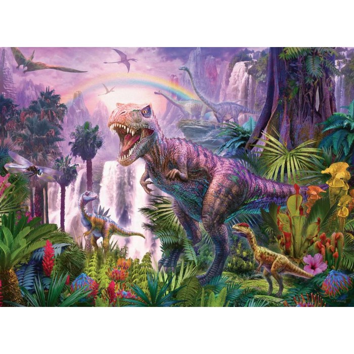 Puzzle Ravensburger-12892 XXL Pieces - Dinosaurs
