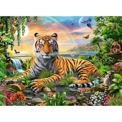 Puzzle Ravensburger-12896 XXL Pieces - King of the Jungle