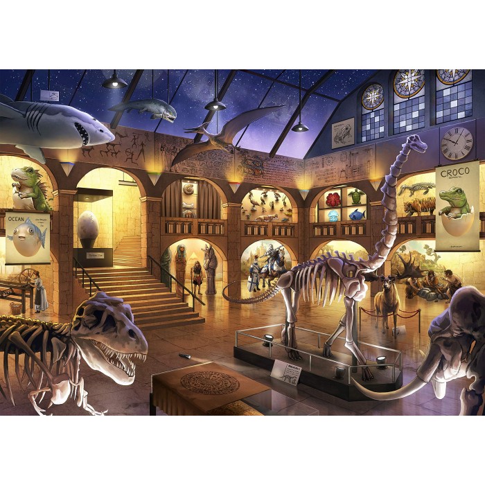 Ravensburger-12925 Exit Puzzle Kids - At the Natural History Museum