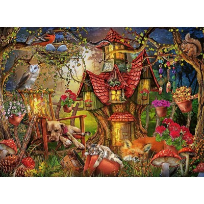 Puzzle Ravensburger-12951 XXL Pieces - The Forest House