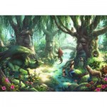  Ravensburger-12957 XXL Pieces - Escape Puzzle Kids - The Magical Forest