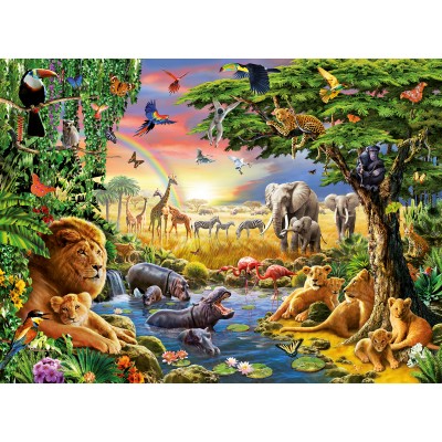 Puzzle Ravensburger-13073 Evening at a watering place