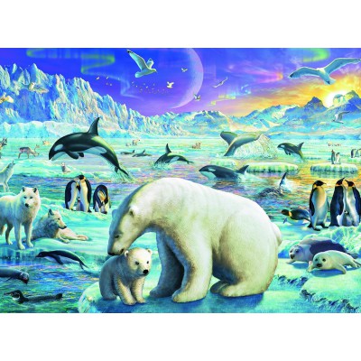 Ravensburger-13203 XXL Jigsaw Puzzle - Meet the Polar Animals